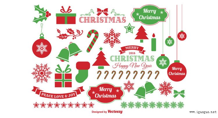 jingle bells christmas vector elements