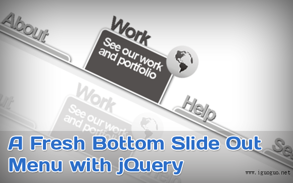 A Fresh Bottom Slide Out Menu with jQuery