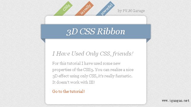 Create Depth And Nice 3D Ribbons Only Using CSS3