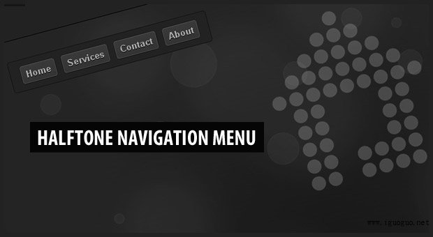 Halftone Navigation Menu With jQuery & CSS3