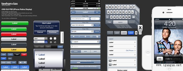 iOS 5 GUI PSD