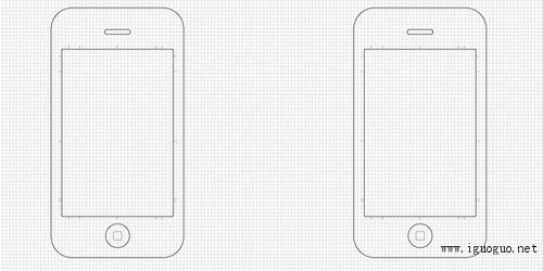 iPhone Application Sketch Template