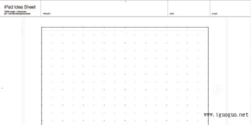 iPad Idea Sheet