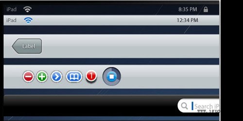 iPad Vector GUI Elements