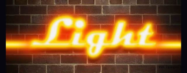 Sodium Vapour Light Text Effect