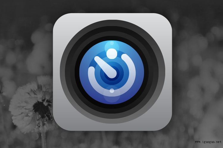 shiny glossy lens camera ios iphone app icon