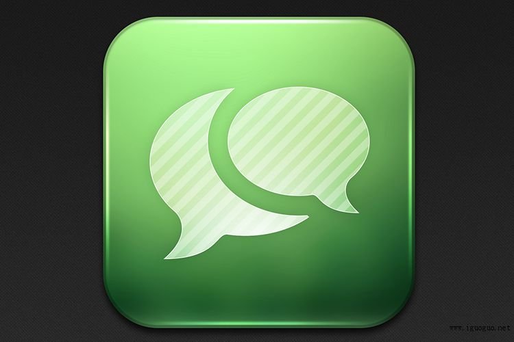 ios app messages green icon mobile