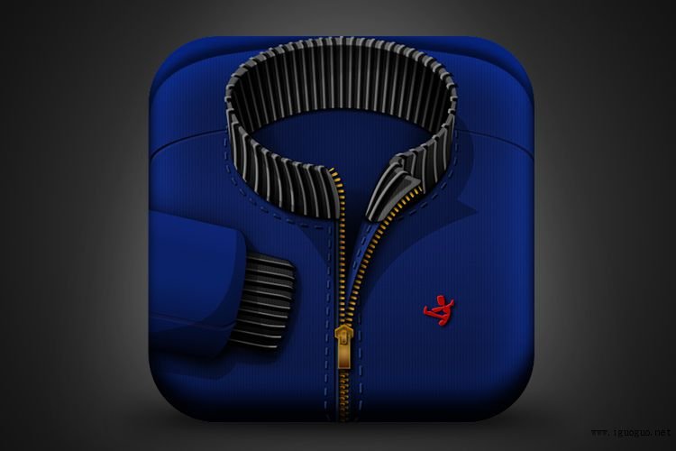 blue jacket mobile ios app icon