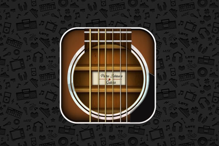 musical guitar strings ios app icon