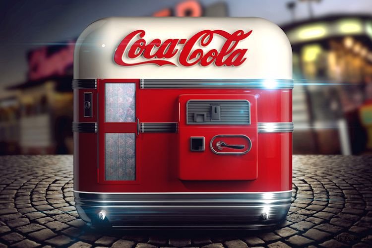 cocacola coke soda machine ios app icon