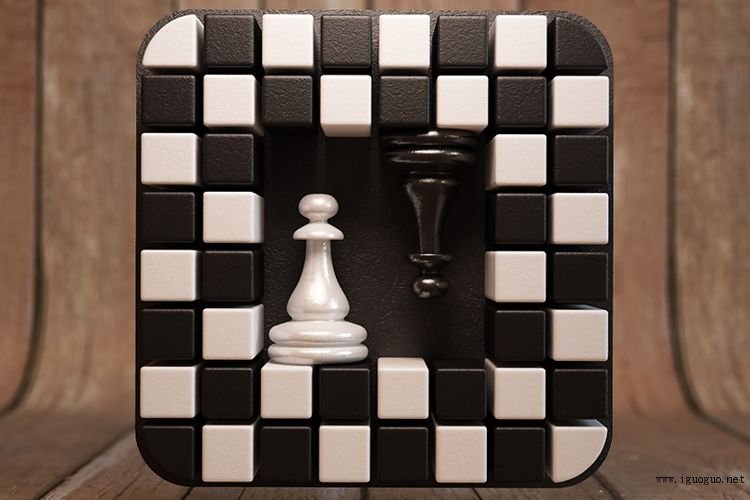 chess logic game app ios mobile icon design