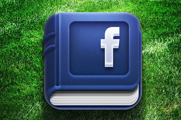 blue facebook mobile app icon ios iphone design